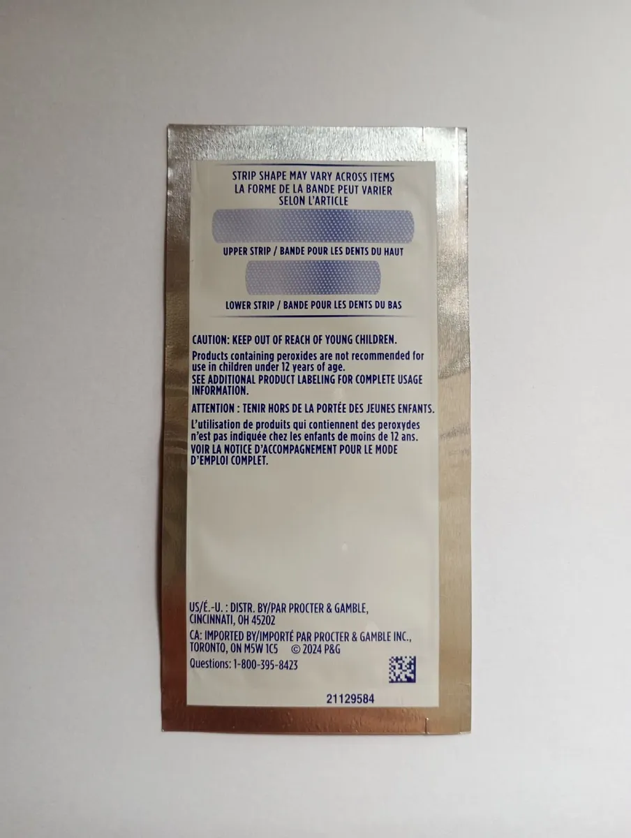 Crest 1-Hour Express Teeth Whitening Strips LV12 - Image 3