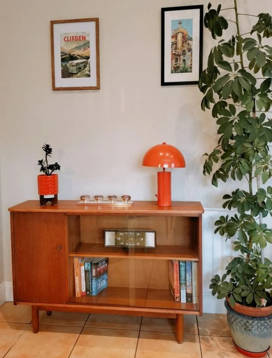 Mid Century Vintage Teak Display Cabinet - Image 1