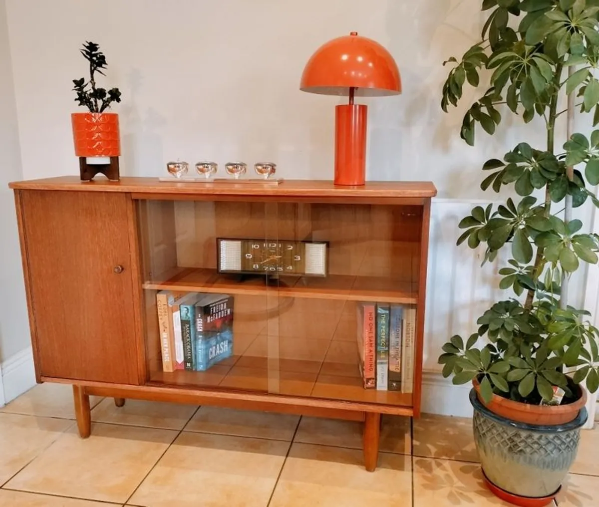 Mid Century Vintage Teak Display Cabinet - Image 2