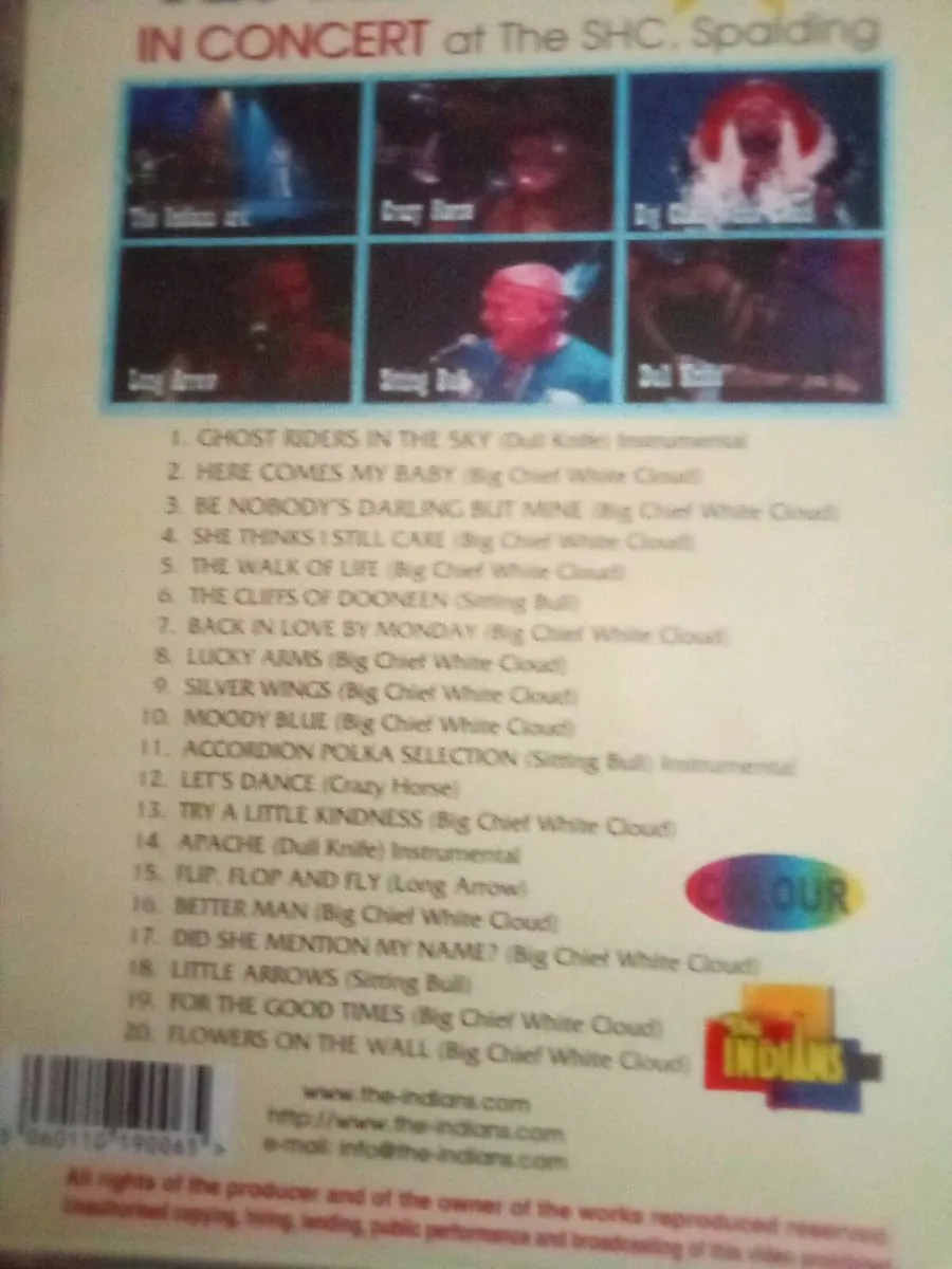 2.  D .V. D .S.     OF.  THE.  INDIANS.   SHOWBAND - Image 4