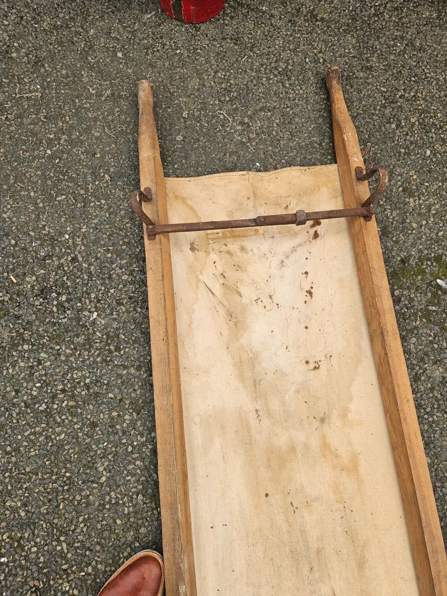 Vintage 1940's British Army Stretcher - Image 2