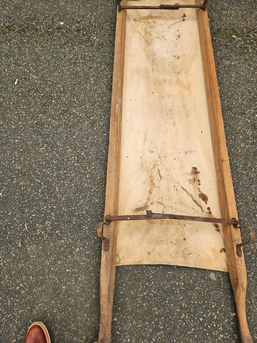Vintage 1940's British Army Stretcher - Image 3