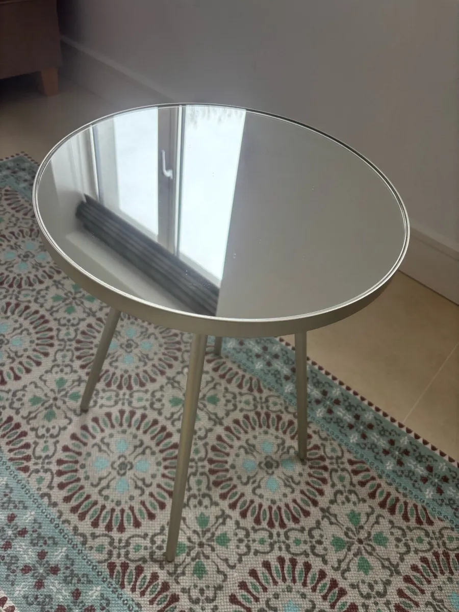 Metal & Glass - Round Side Table - Image 3