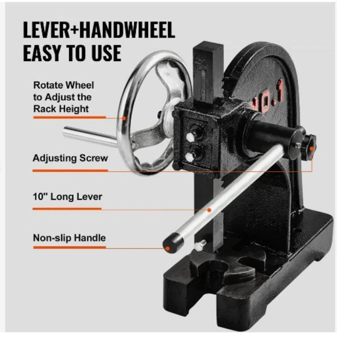 Arbor Press, 1 Ton Manual with Handwheel - Image 4