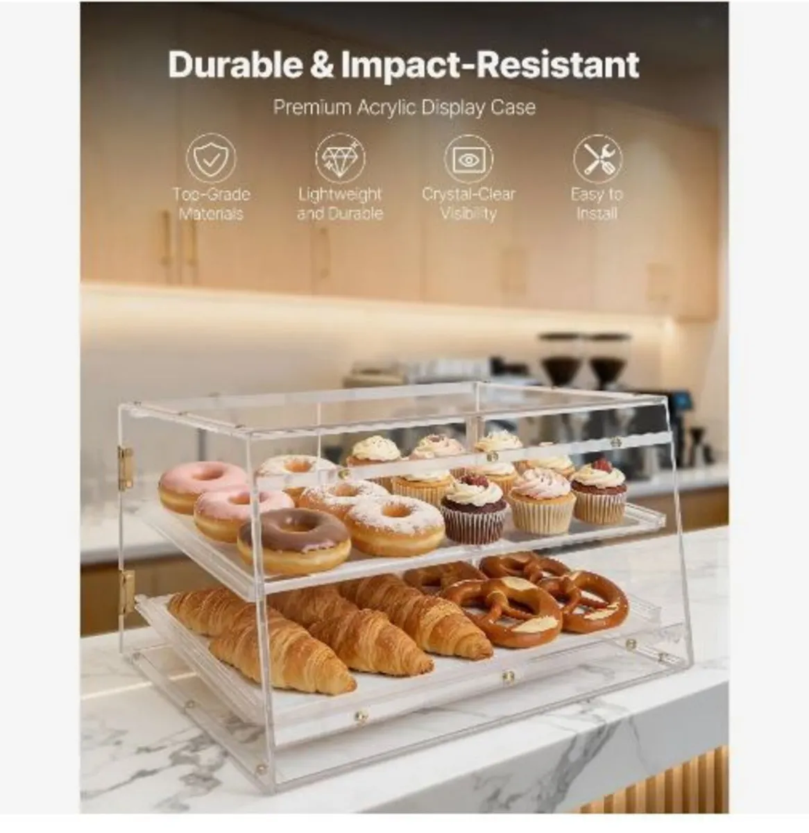 Bakery Display Case, 2-Tier Commercial - Image 2