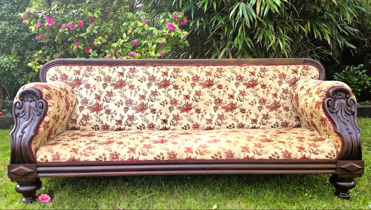Large Victorian Sofa- Circa 1880 - Image 1