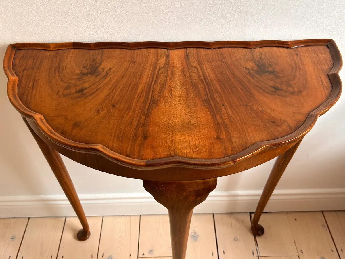 Victorian Walnut Console Table - Image 4