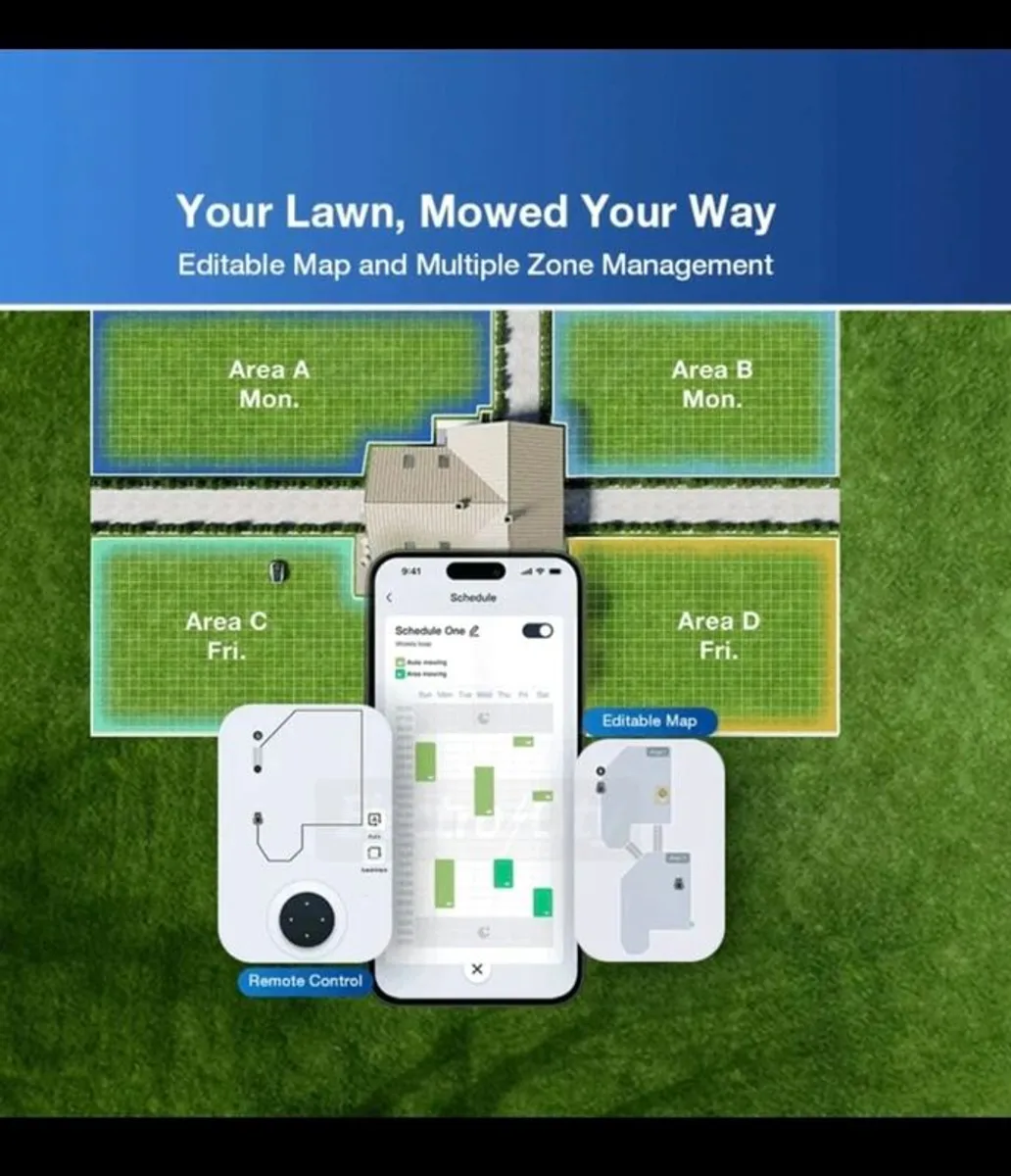 ECOVAC Goat 500 Robotic Lawnmower, LiDar Navigation,  No Wires, Easy Setup - Image 4