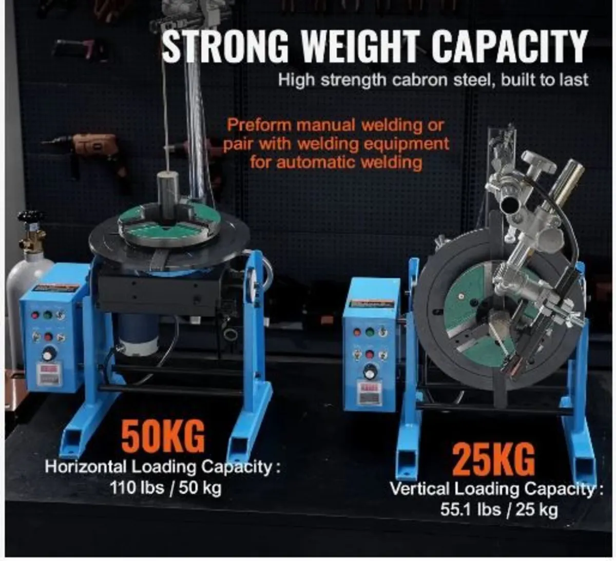 Rotary Welding Positioner 50KG, 0-90° Welding - Image 3