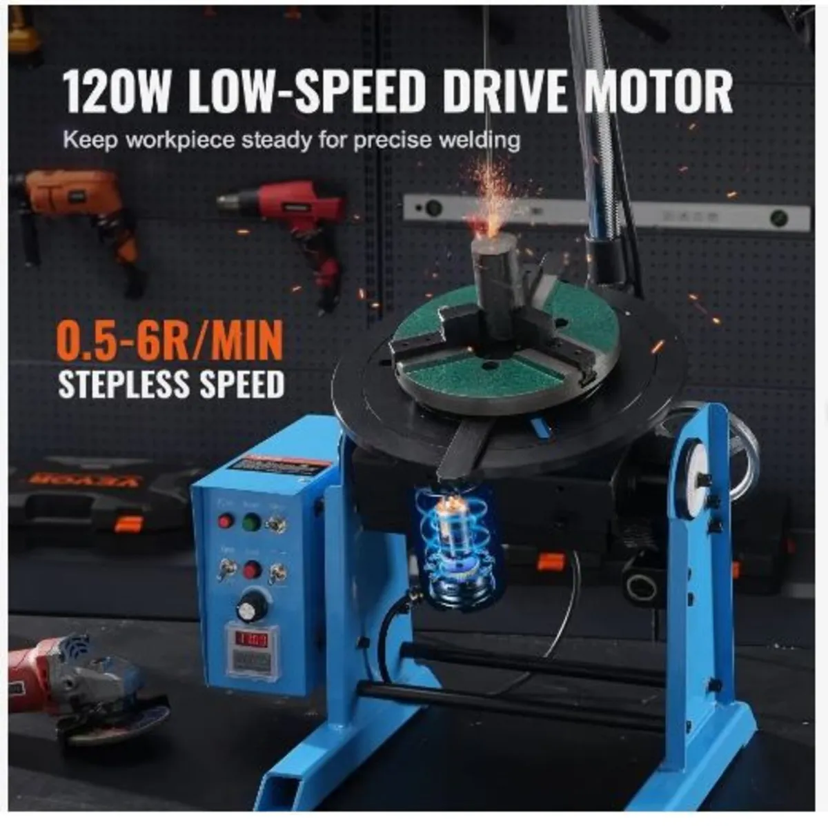 Rotary Welding Positioner 50KG, 0-90° Welding - Image 2