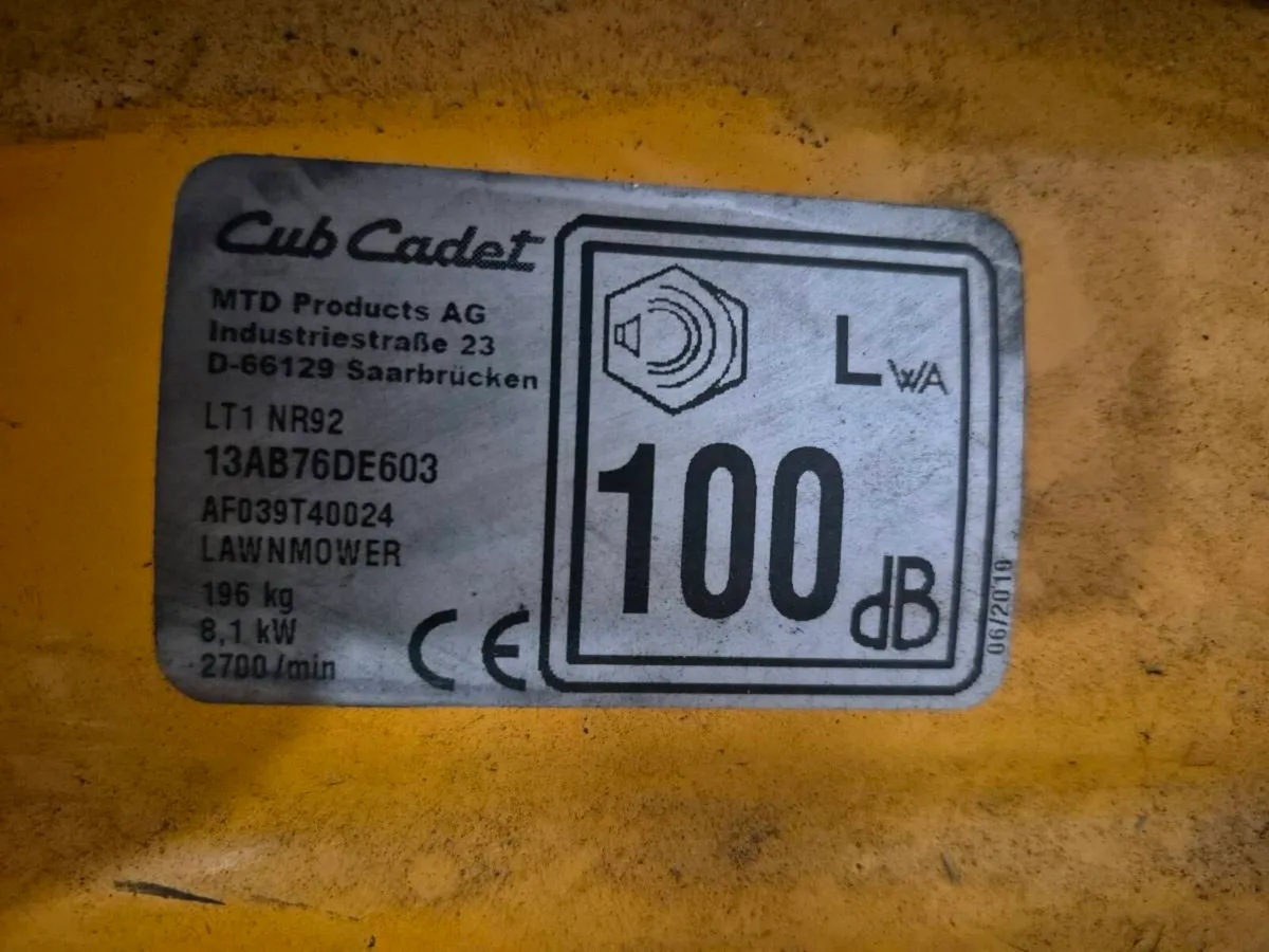 Cub Cadet Lawnmower - Image 2
