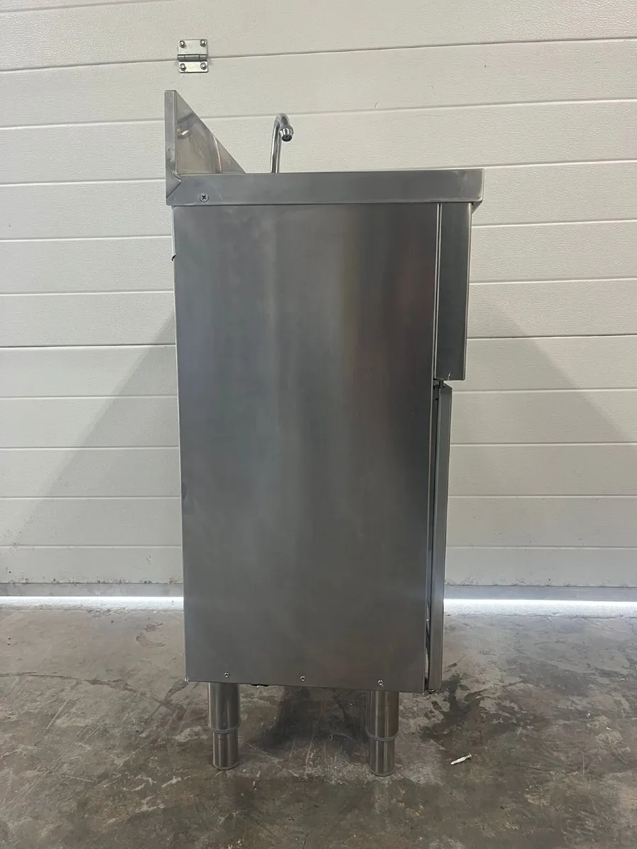 Floor Standing Leg Operated Stainless Hand Basin - Image 4