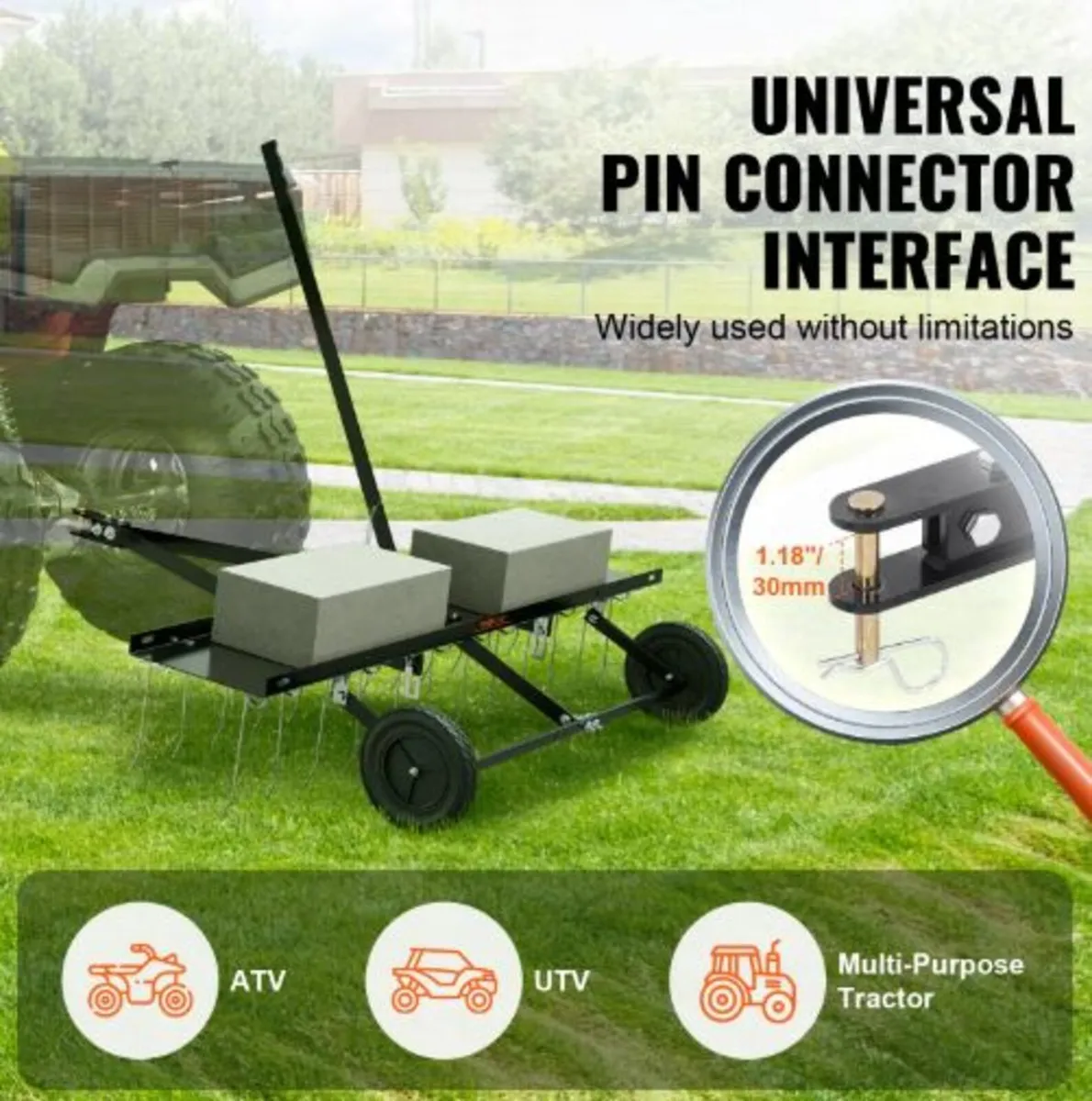 Tow Behind Dethatcher, 48-inch Tow Dethatcher - Image 3