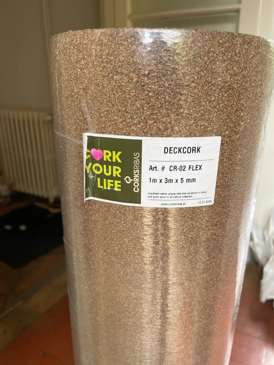 Cork Rubber Flooring Rolls x 2 Gym / Boat / Van - Image 2