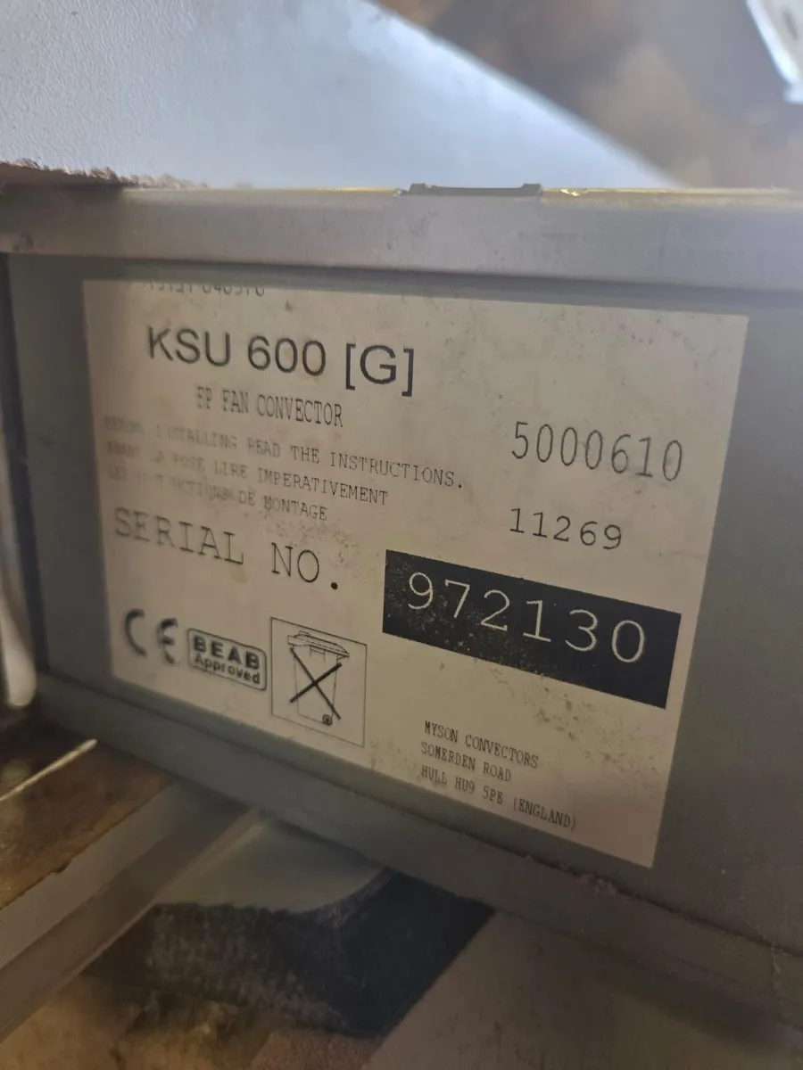 Myson KSU 600 [G] Plinth Heater / Fan Convector - Image 2