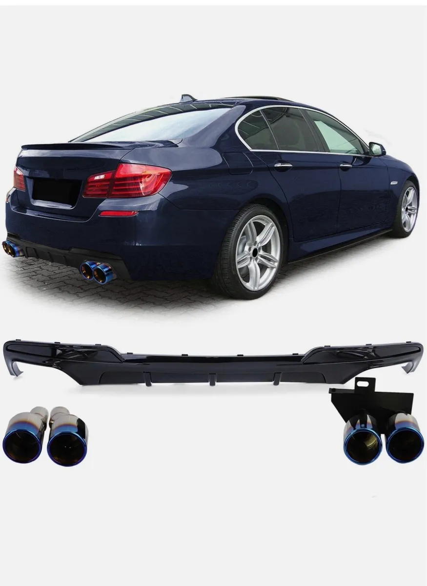 BMW f10 rear diffuser quad tips - Image 1
