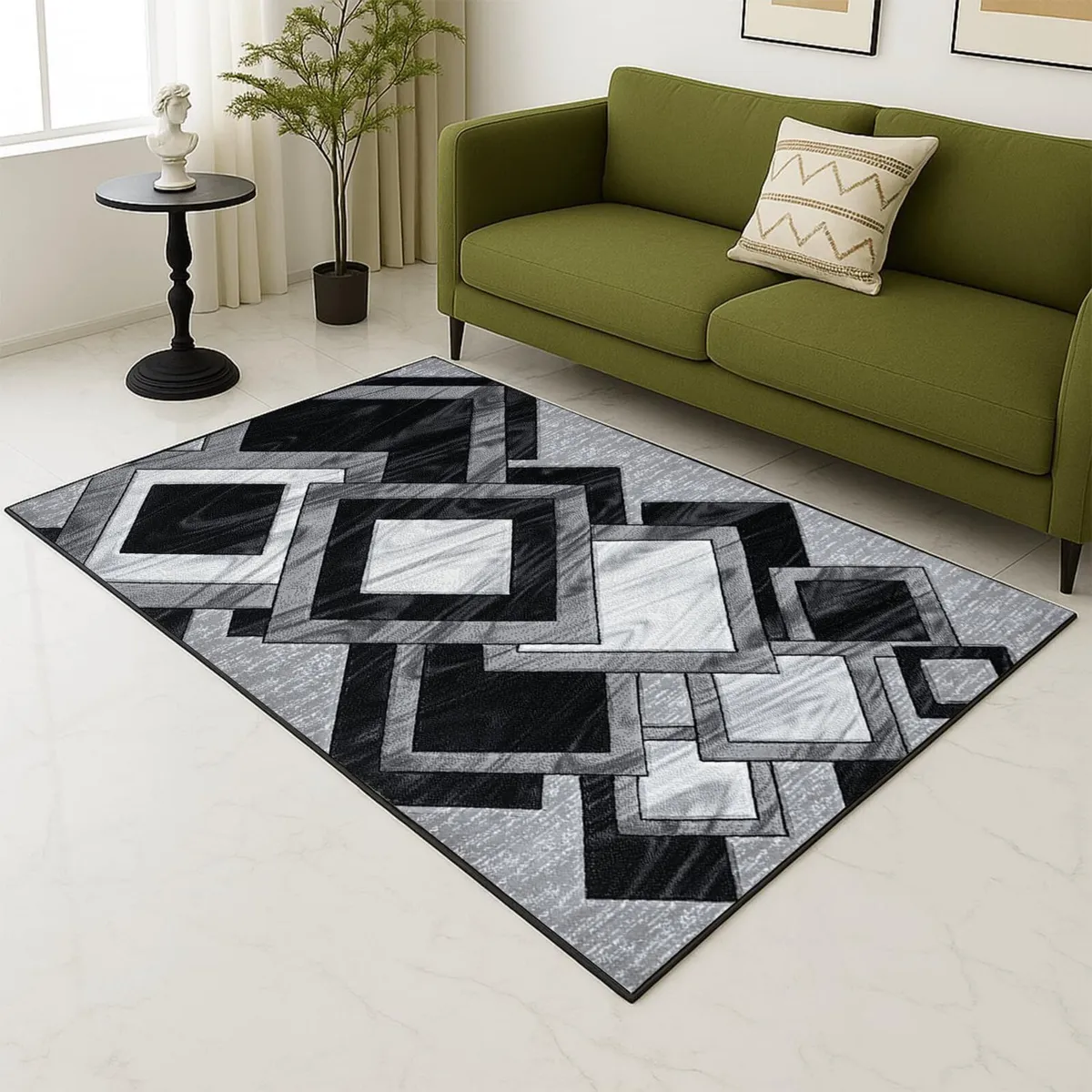 Dazzling Area Rugs - Large Fluffy Rug Carpet - Image 1