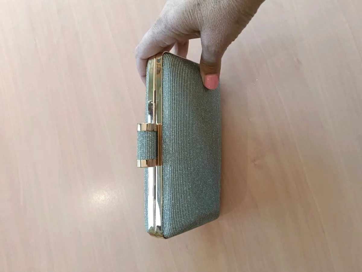 Silver handbag - Image 1