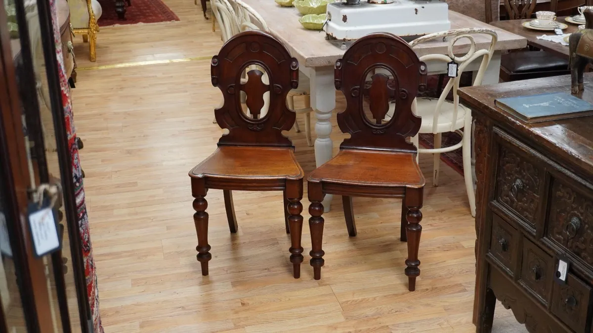 Victorian Hall Chairs - Image 1