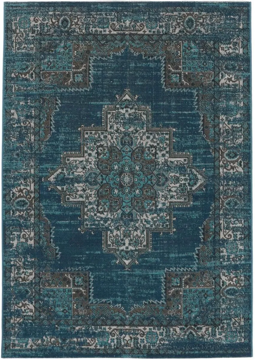 Vintage Vega Rug Modern carpets 5′3″ x 7′7″ ft - Image 1