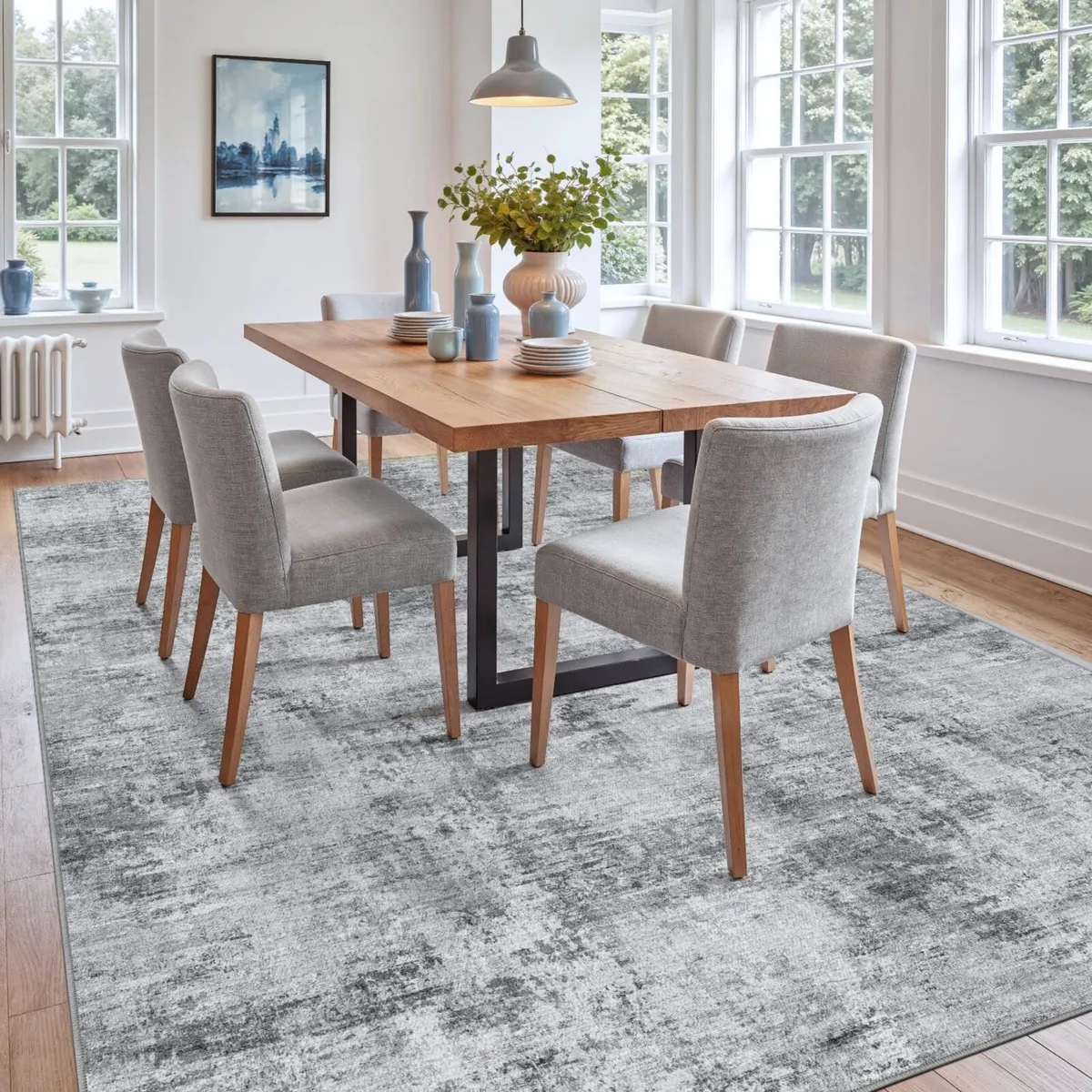 Modern Abstract Area Rugs for Living Room 152 x - Image 4