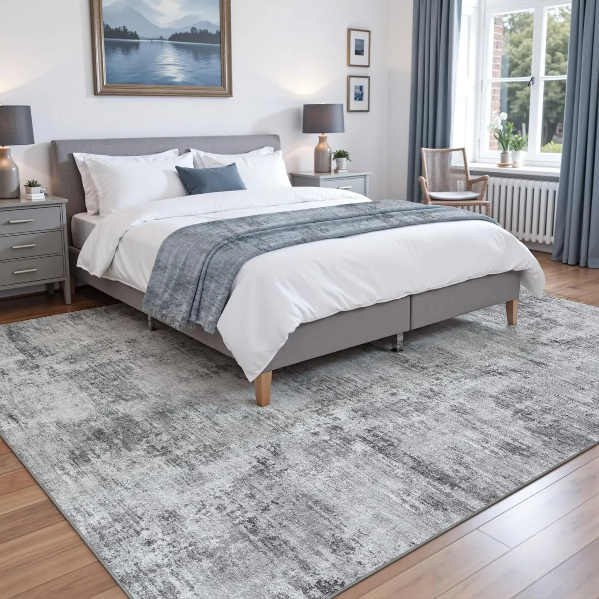 Modern Abstract Area Rugs for Living Room 152 x - Image 3