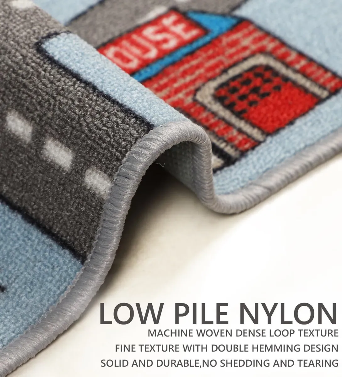 Car Play Mat 200x300cm Non-Slip Kids Rug City - Image 3