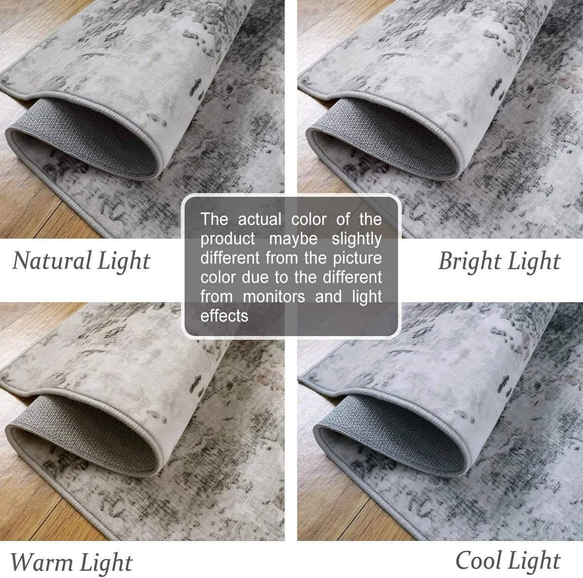 Washable Rugs Living Room 200x290cm Non-Slip Rug - Image 4