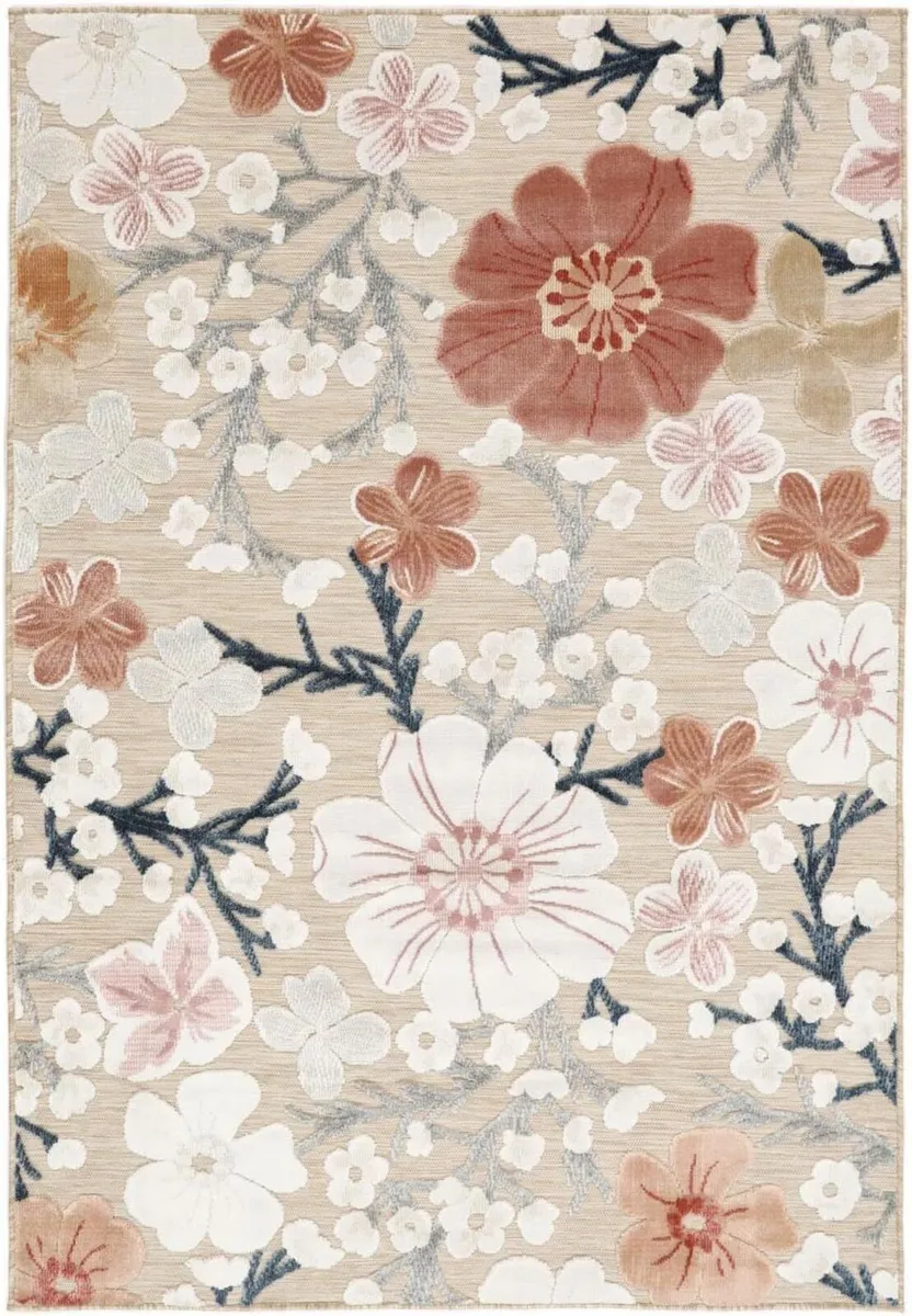 Cherri In Outdoor Rug Modern carpets 5′3″ x 7′7″ - Image 1