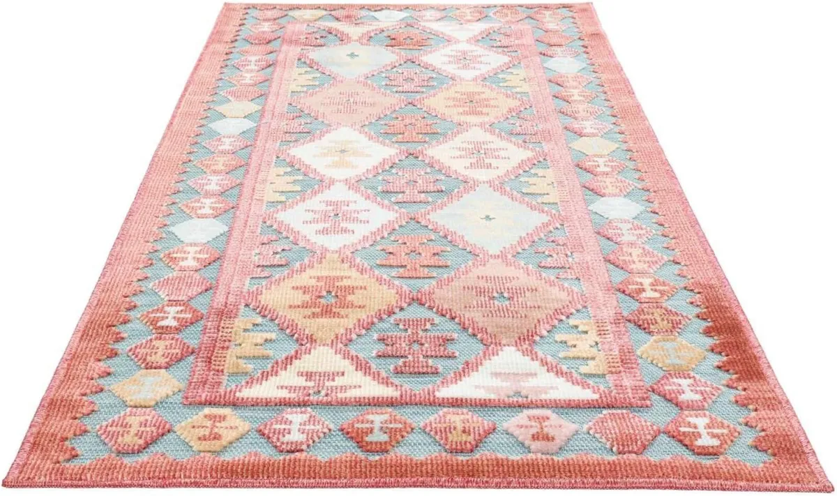 Saga Kilim In Outdoor Rug Modern carpets 2′7″ x - Image 2