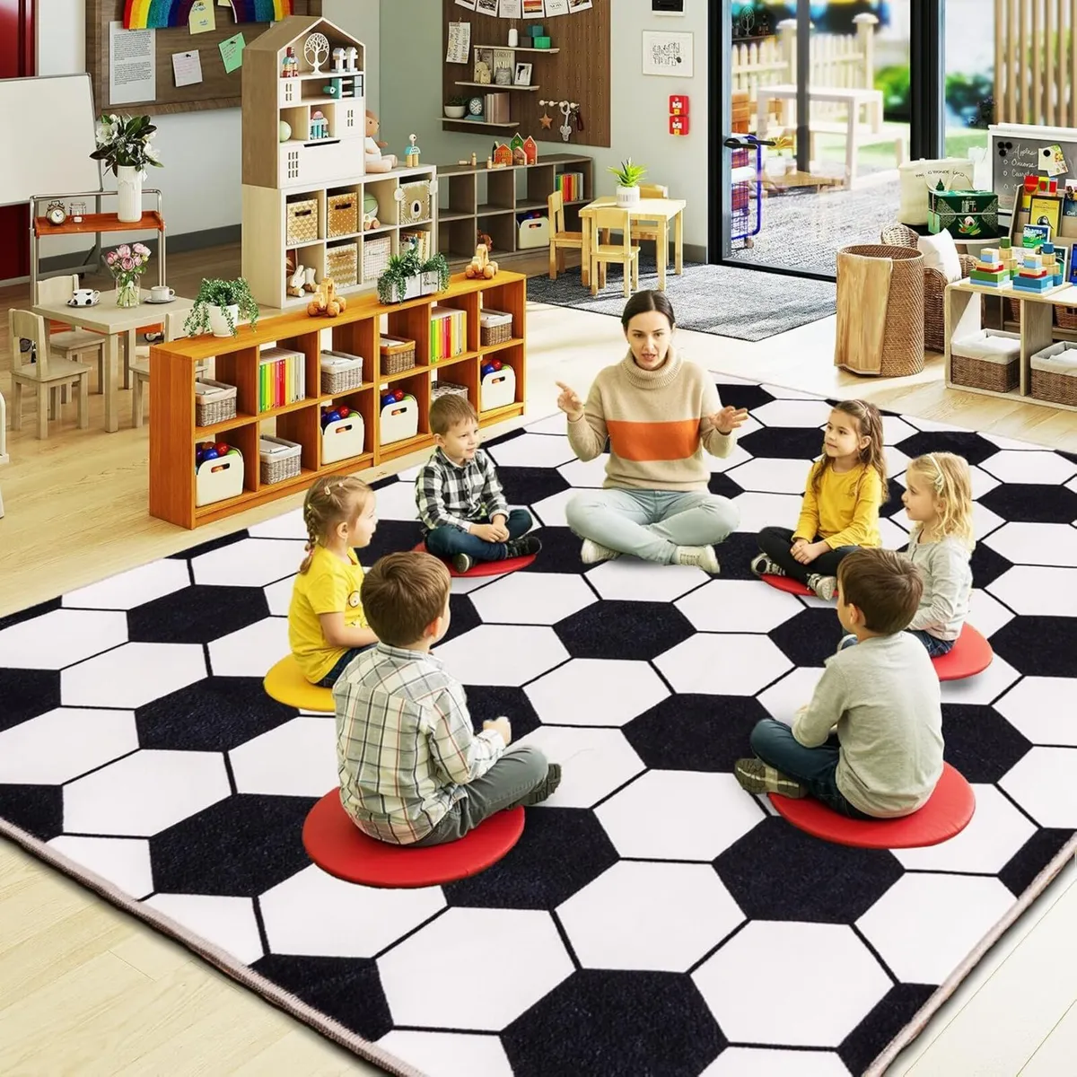 Soft Area Soccer Rug Gifts for Boys Girls - Image 3