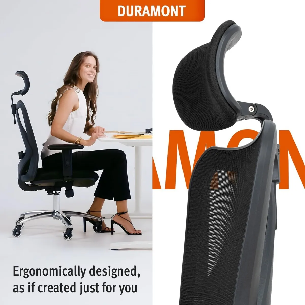 Ergonomic Office Chair - Adjustable Desk with - Image 3
