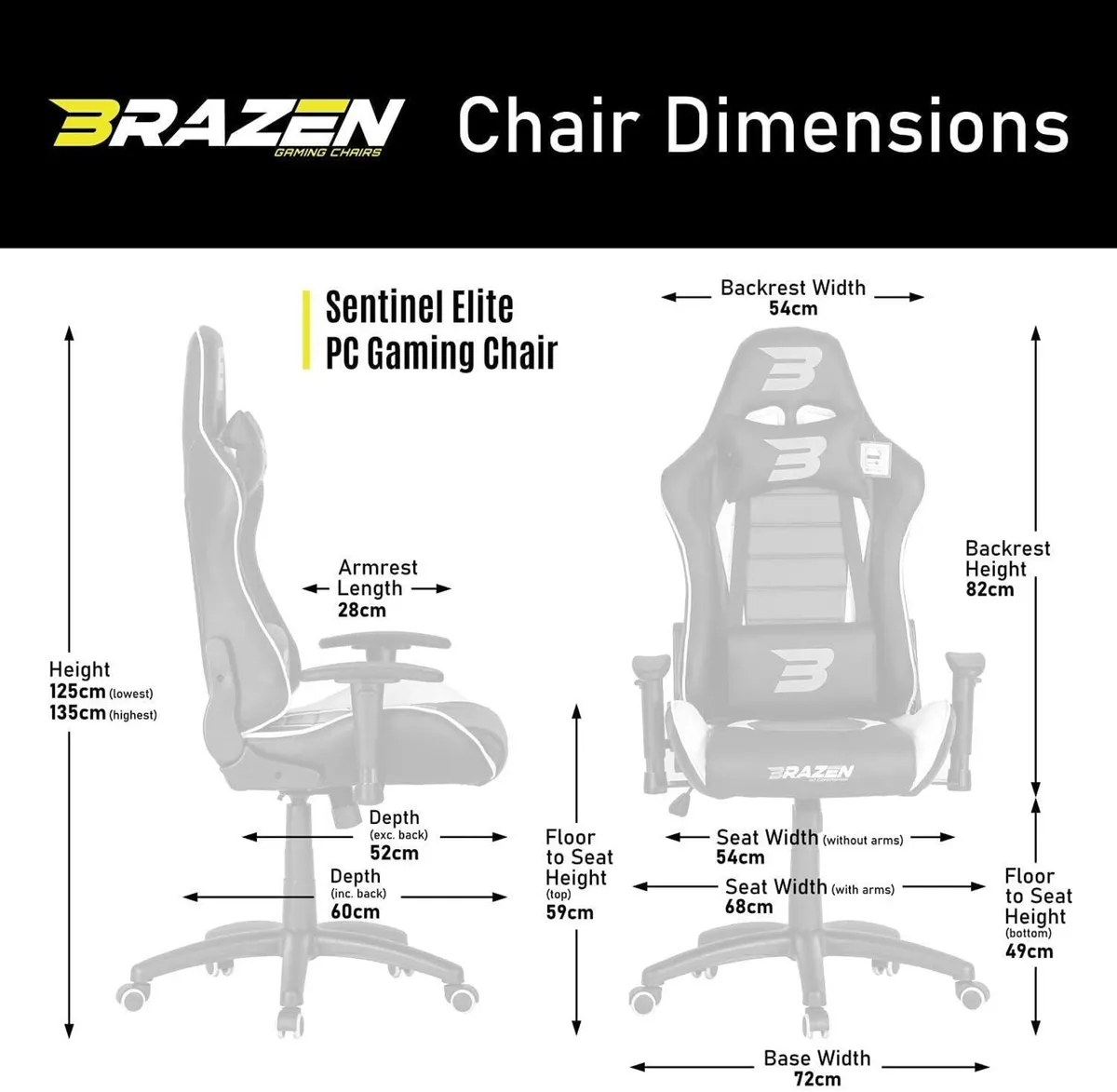 Sentinel PC Adult Chairs Gaming Chair for Adults - Image 3