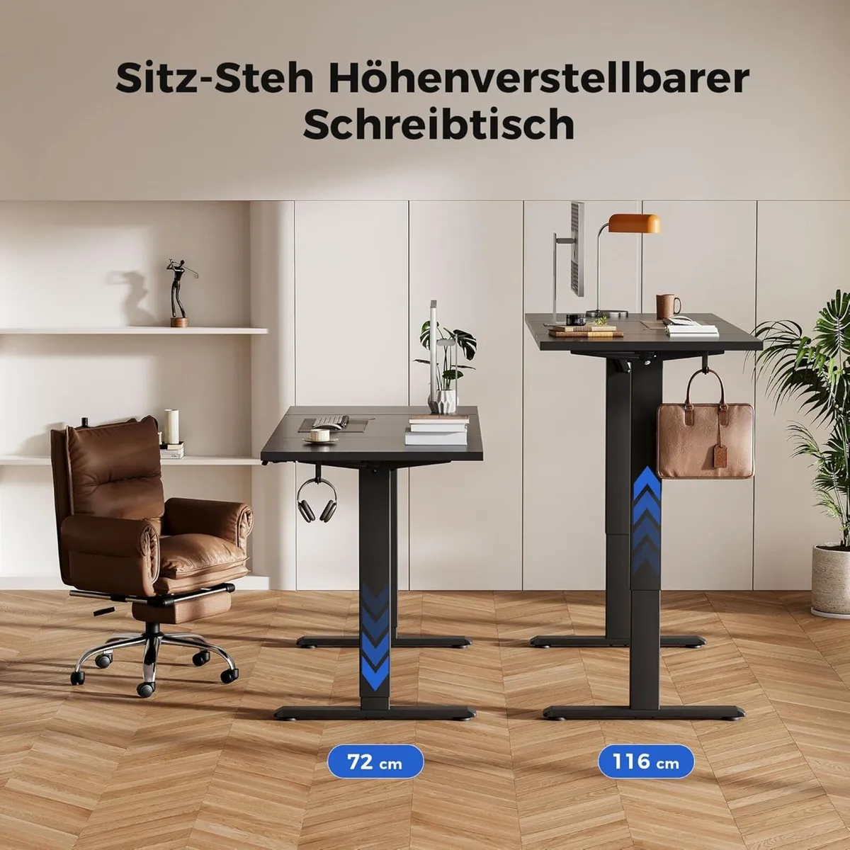 Electric Standing Desk 120 x 60 cm Height - Image 2