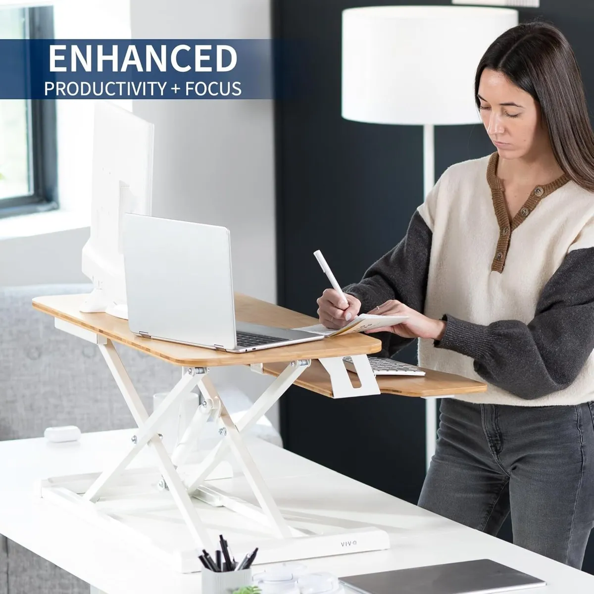 32 inch Desk Converter K Series Height Adjustable - Image 4