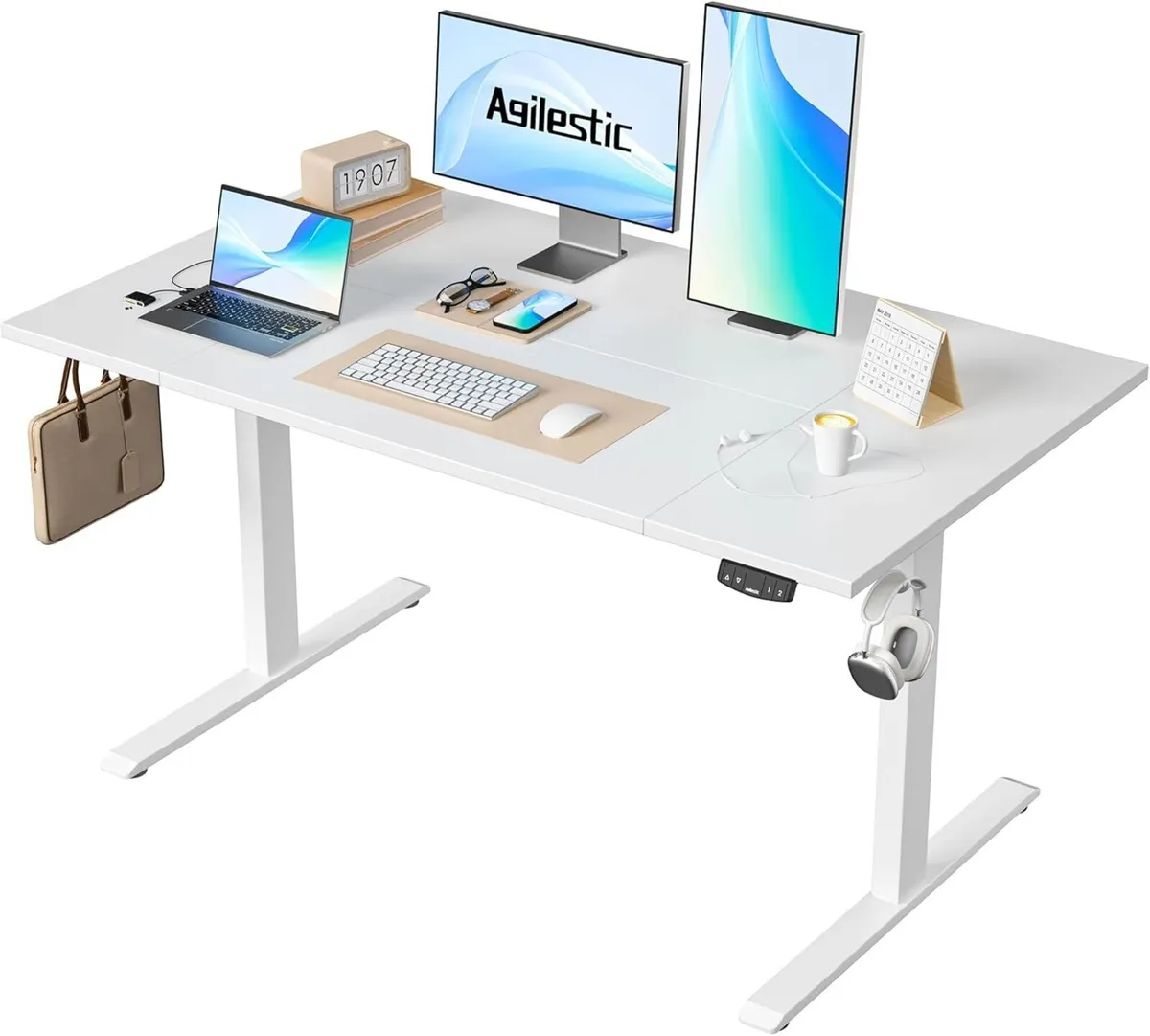 Height-Adjustable Electric Desk 140x80 cm - Image 1