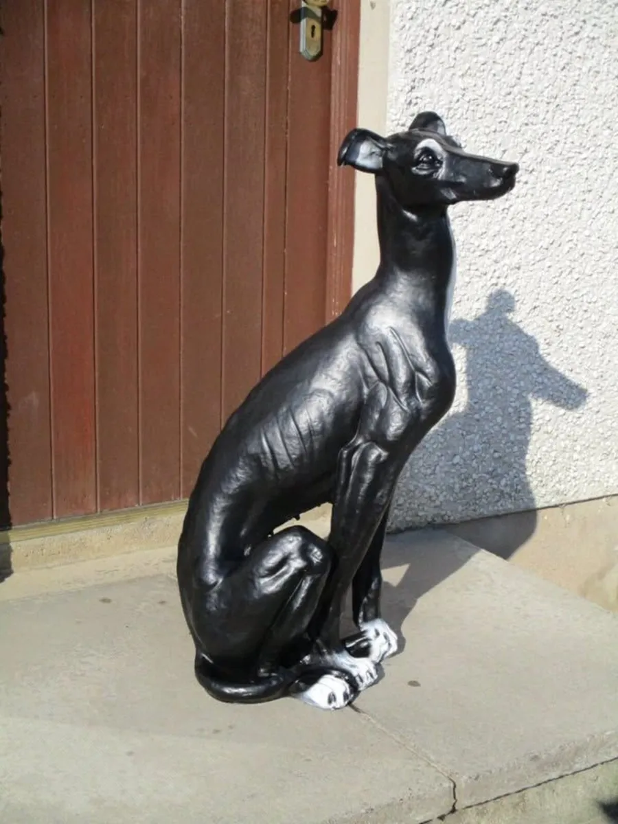 Large Lurcher Statue - Image 2