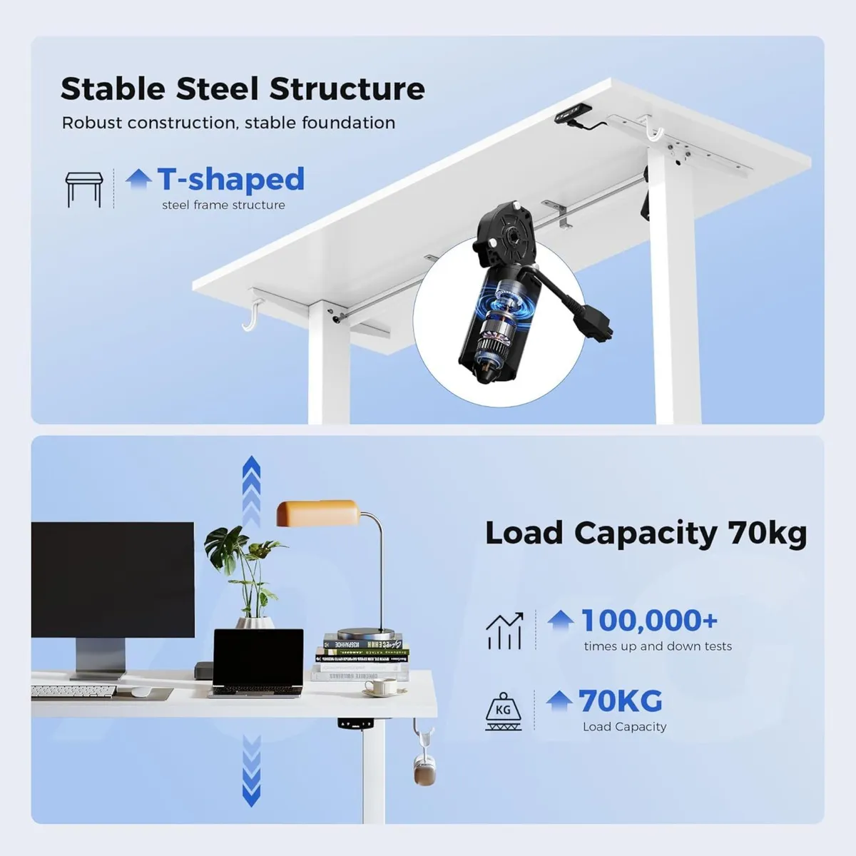 Electric Standing Desk 135 x 60 cm Height - Image 4
