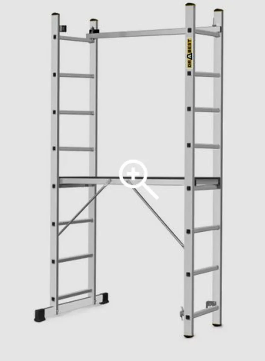 Aluminum Ladder Scaffolding 2x8 Steps - Image 2