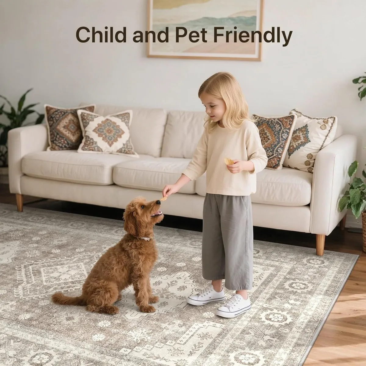 Rugs Living Room 200 x 290cm Washable Rug Extra - Image 2