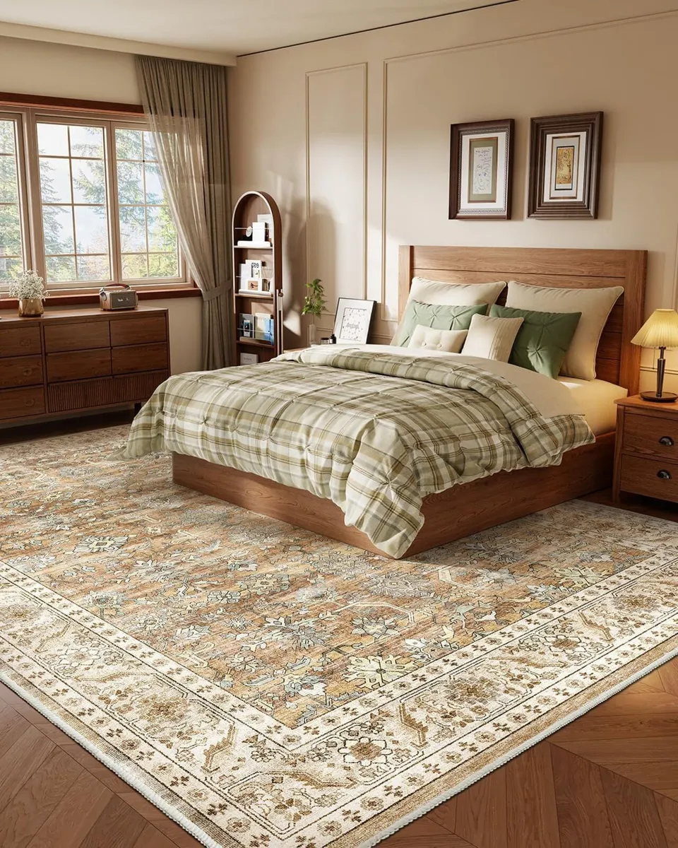 Vintage Area Rug for Living Room - Machine - Image 2