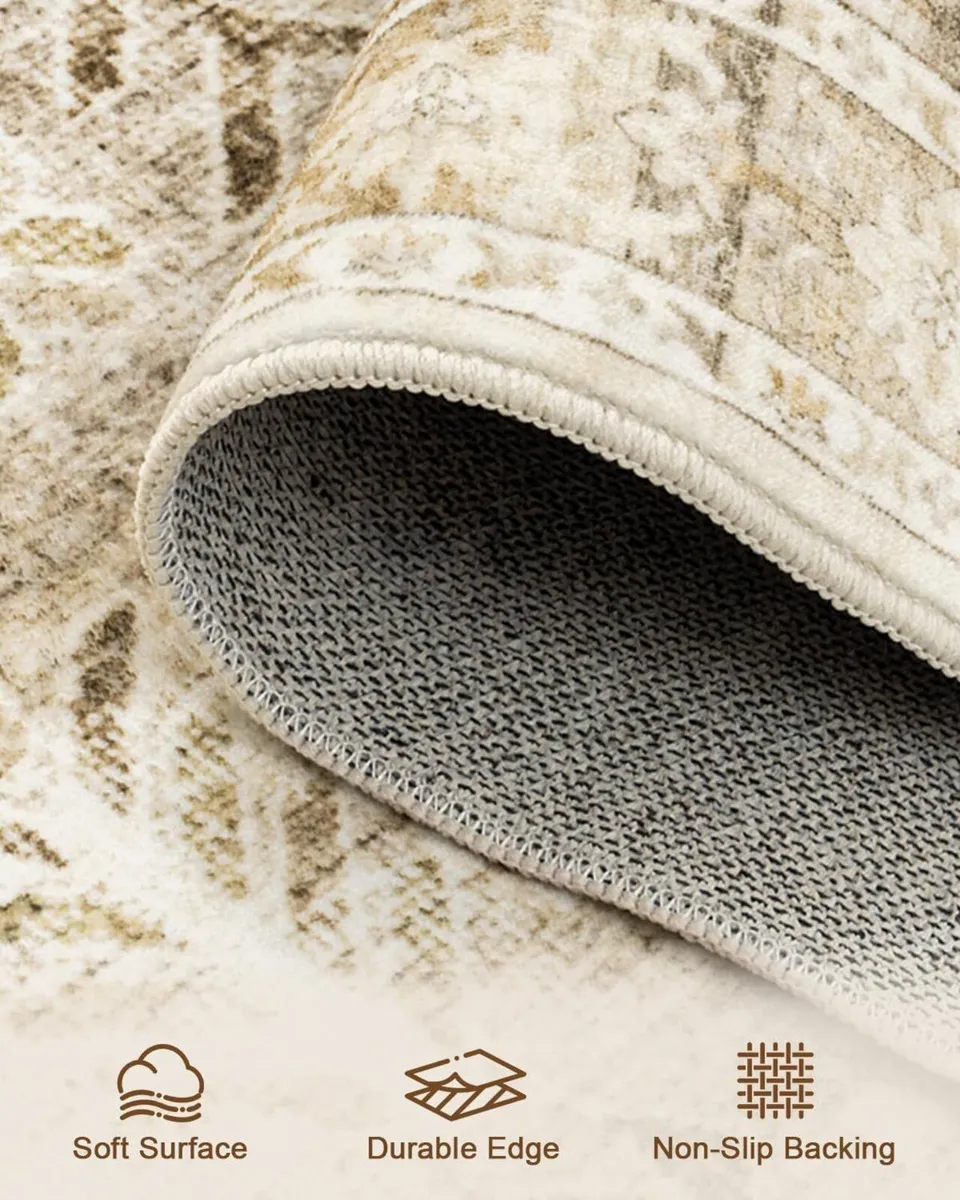 Vintage Area Rug for Living Room - Machine - Image 3