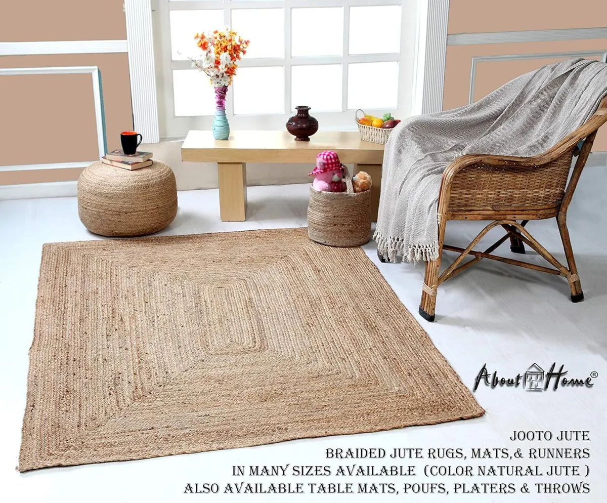 JUTE Rug made of Natural fibers (120x180cm) - Image 2