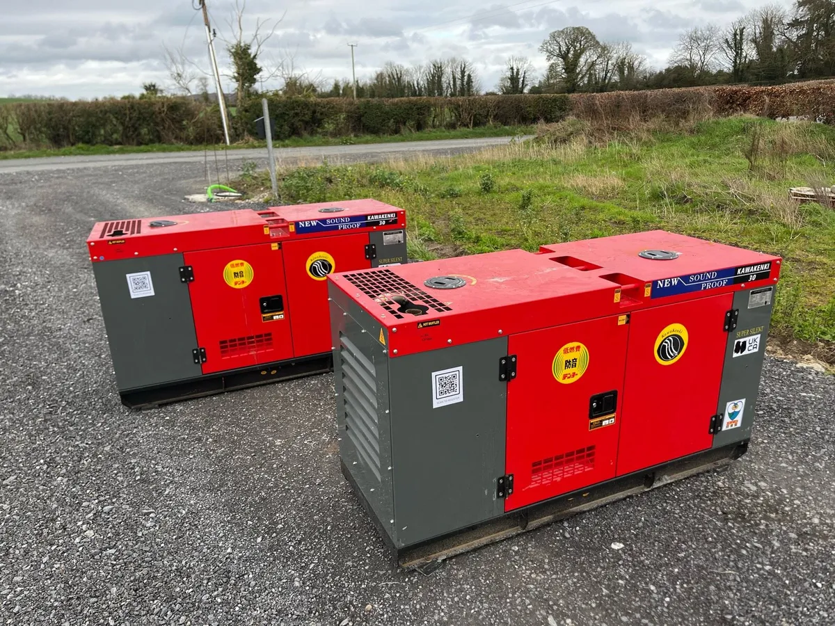 30KVA GENERATORS NEW UNUSED - 3 PHASE - Image 2