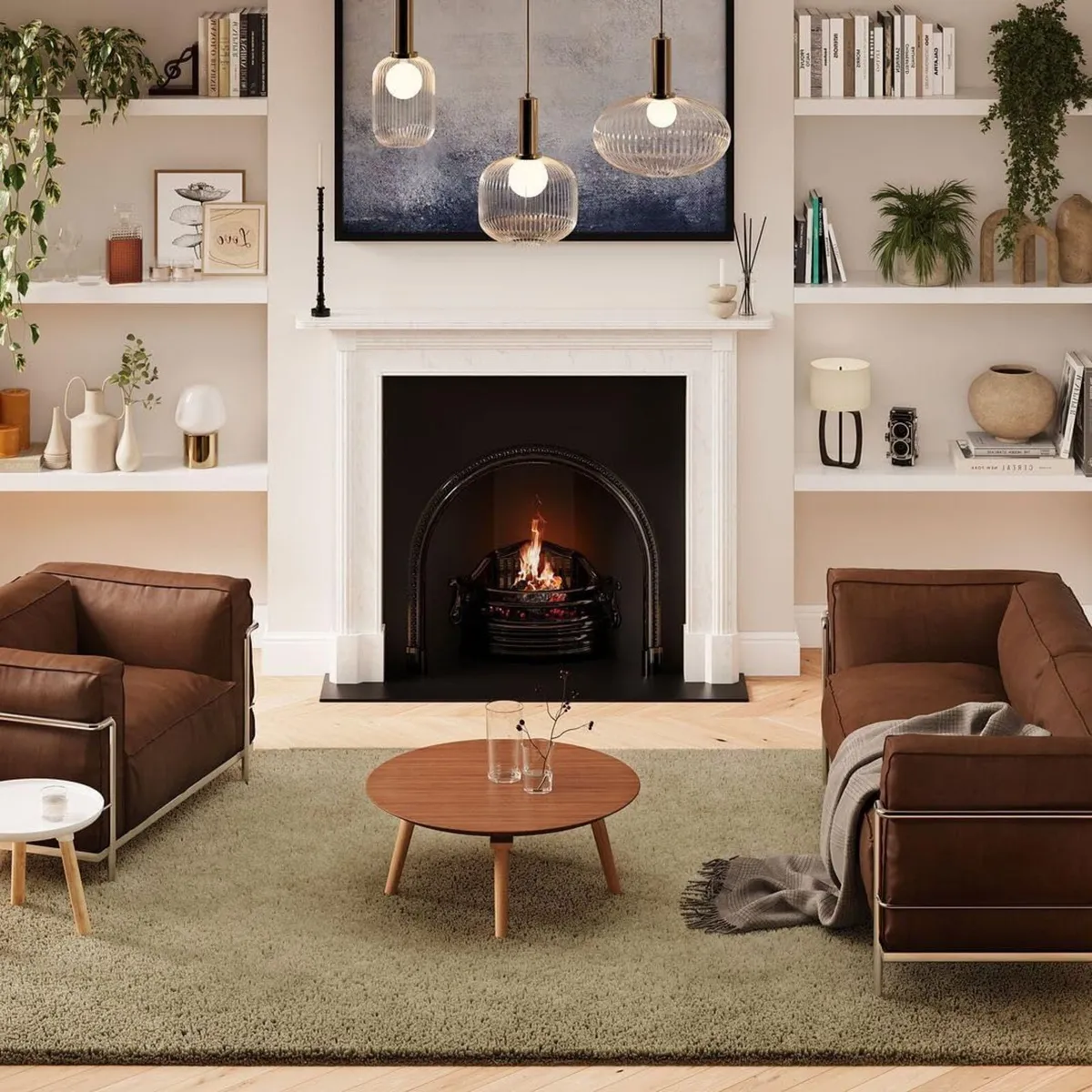 Sage Green Rug Plush Cotton-Backed Luxury Comfort - Image 1