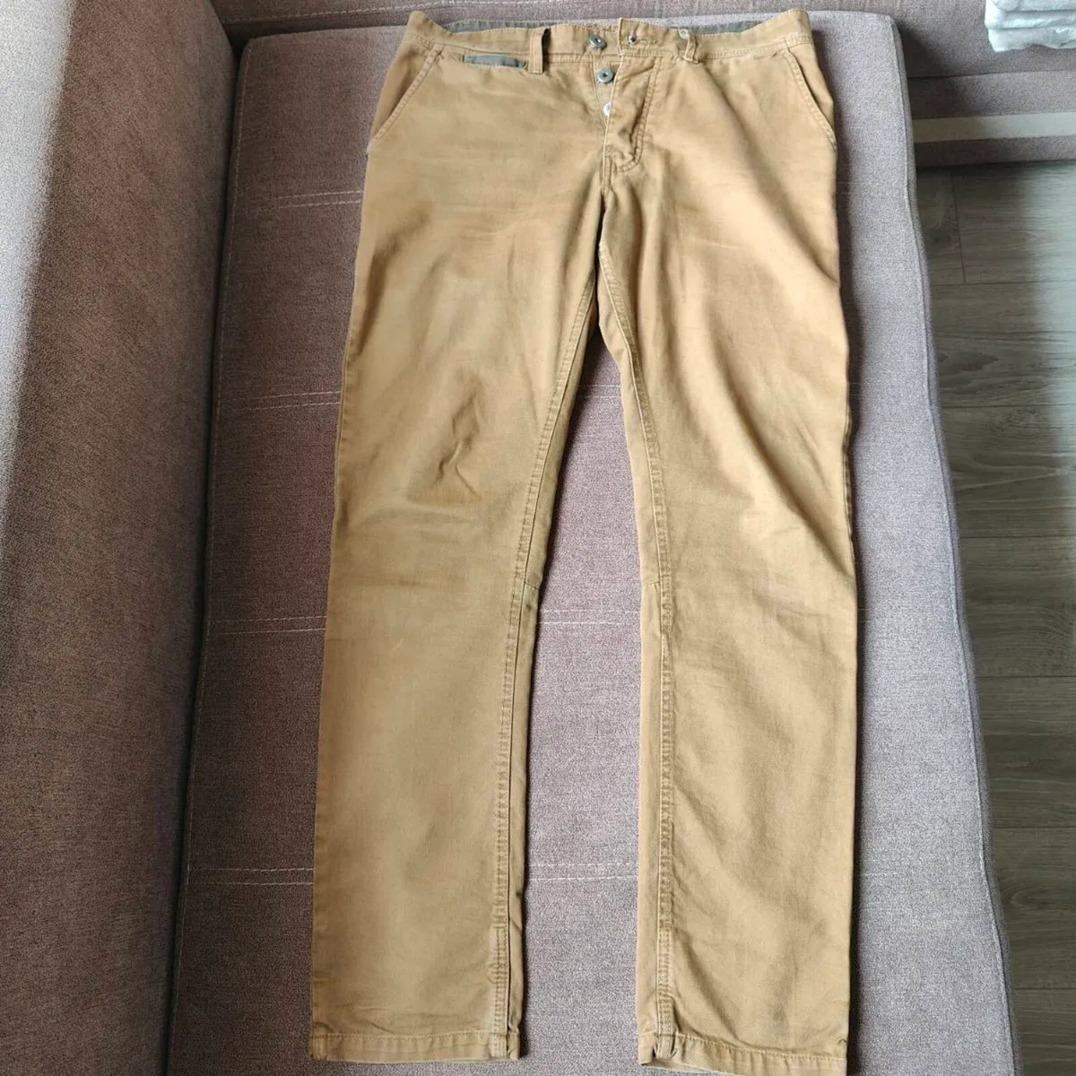 Denim Trousers light brown - Image 1