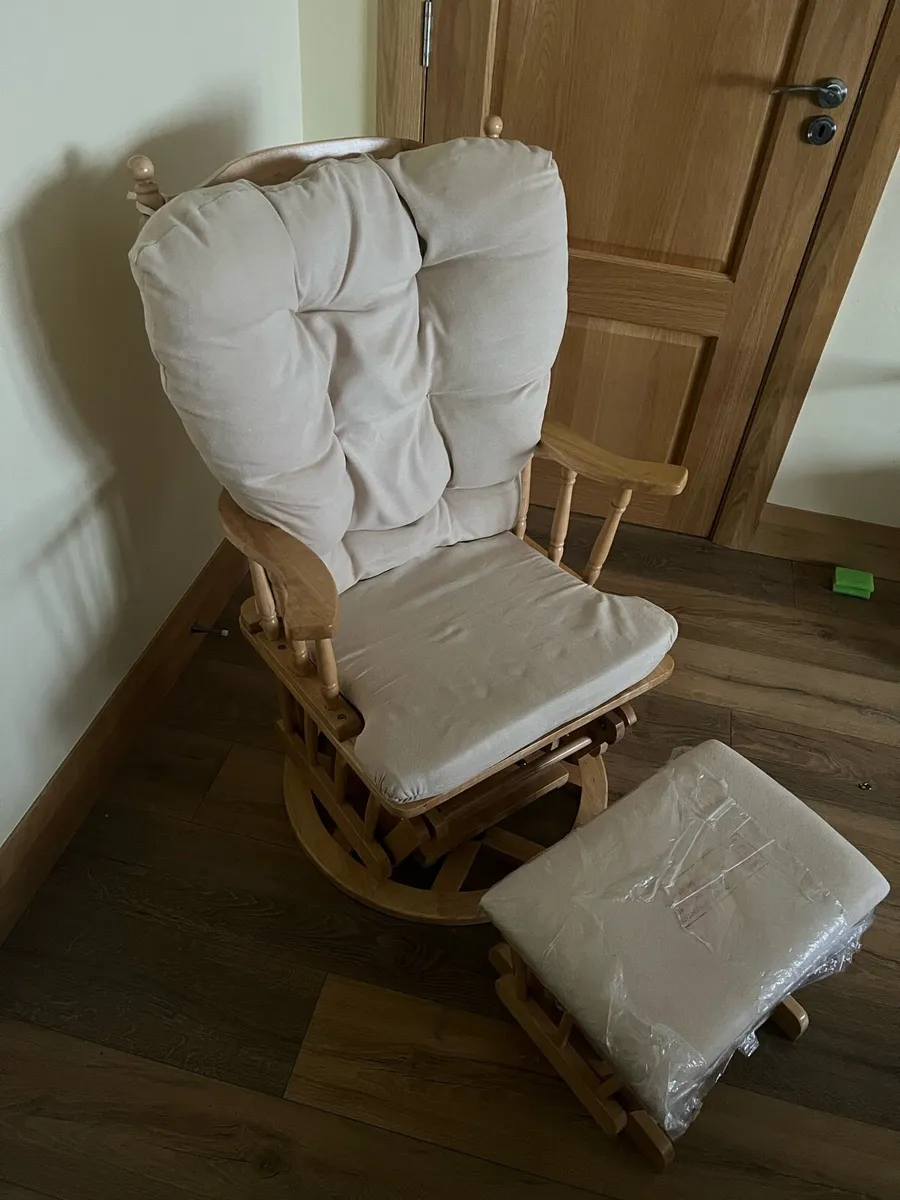 Glider Rocking Chair and matching footstool - Image 2