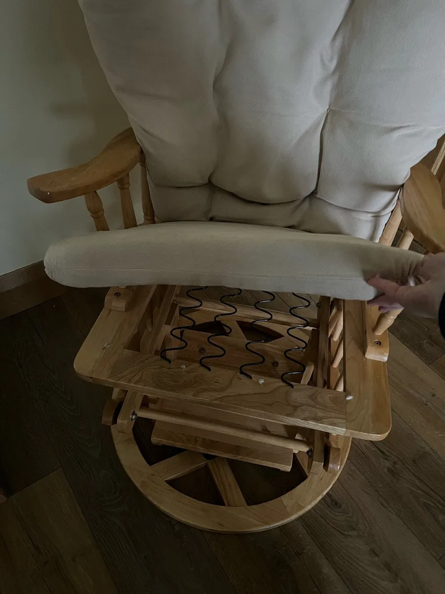 Glider Rocking Chair and matching footstool - Image 3