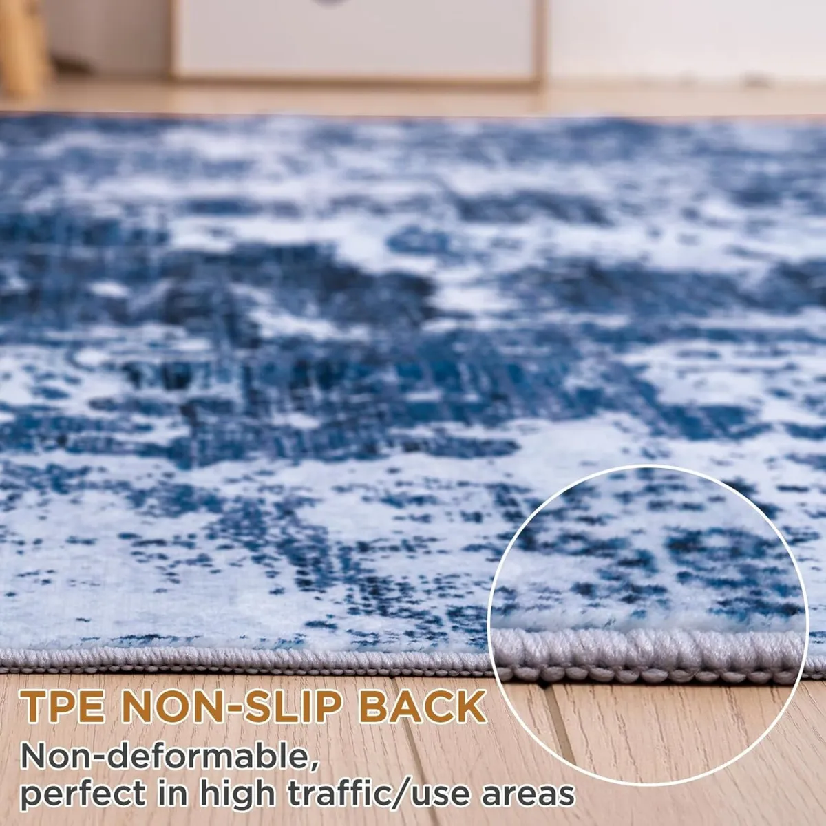 Machine Washable Rugs for Living Room - Large - Image 4