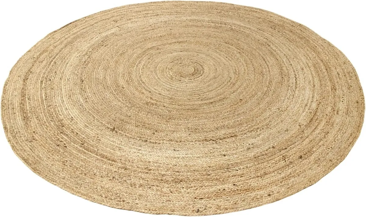 Jute Alhambra Natural Colour Rug – 100% Fibre - Image 3